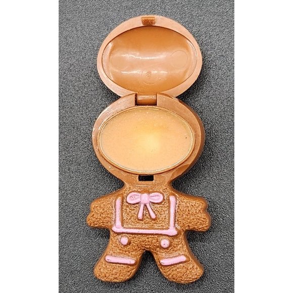 Avon Glace Pin with perfume Gingerbread Pink Frosting Christmas 2"x1.25" 1972 - Picture 3 of 4